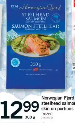 Fortinos NORWEGIAN FJORD STEELHEAD SALMON SKIN ON PORTIONS offer