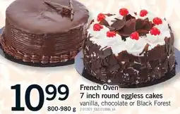 Fortinos FRENCH OVEN 7 INCH ROUND EGGLESS CAKES offer