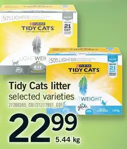 Fortinos TIDY CATS LITTER offer