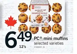 Fortinos PC MINI MUFFINS, 12'S offer