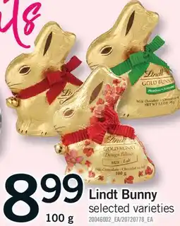 Fortinos LINDT BUNNY offer