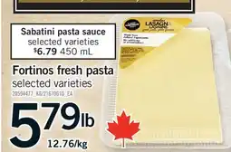 Fortinos FORTINOS FRESH PASTA offer