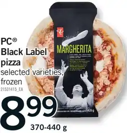 Fortinos PC BLACK LABEL PIZZA offer