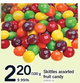 Fortinos SKITTLES ASSORTED FRUIT CANDY offer
