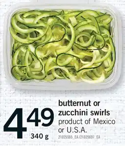 Fortinos BUTTERNUT OR ZUCCHINI SWIRLS offer