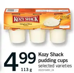 Fortinos KOZY SHACK PUDDING CUPS offer