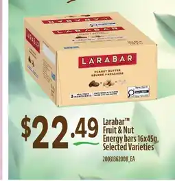 Fortinos LARABAR FRUIT & NUT ENERGY BARS offer