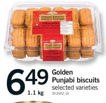Fortinos Golden Punjabi biscuits offer