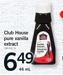 Fortinos CLUB HOUSE PURE VANILLA EXTRACT offer