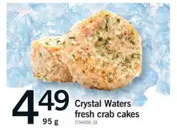 Fortinos CRYSTAL WATERS FRESH CRAB CAKES offer