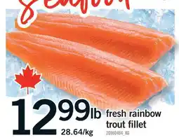 Fortinos FRESH RAINBOW TROUT FILLET offer