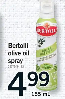 Fortinos BERTOLLI OLIVE OIL SPRAY offer