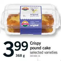 Fortinos CRISPY POUND CAKE offer