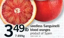 Fortinos SEEDLESS SANGUINELLI BLOOD ORANGES offer