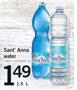Fortinos SANT' ANNA WATER offer