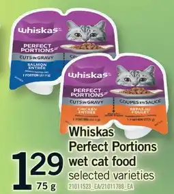 Fortinos WHISKAS PERFECT PORTIONS WET CAT FOOD offer