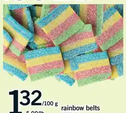 Fortinos RAINBOW BELTS offer