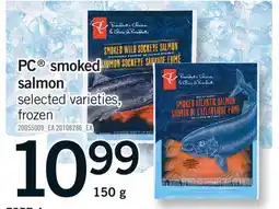 Fortinos PC SMOKED SALMON offer