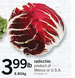 Fortinos RADICCHIO offer