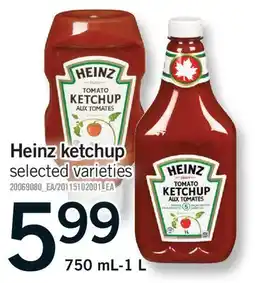 Fortinos HEINZ KETCHUP, 750 ml-1L offer