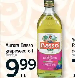 Fortinos AURORA BASSO GRAPESEED OIL offer