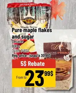 Mayrand Pure maple flakes and sugar offer