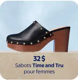 Walmart Sabots Time and Tru pour femmes offer