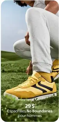 Walmart Espadrilles No Boundaries pour hommes offer