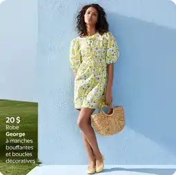 Walmart Robe George à manches bouffantes et boucles décoratives offer