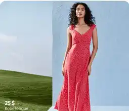 Walmart Robe longue George sans manches à volants offer