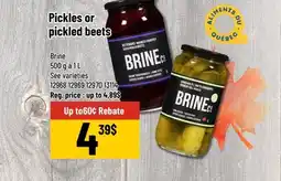 Mayrand Pickles or pickled beets offer