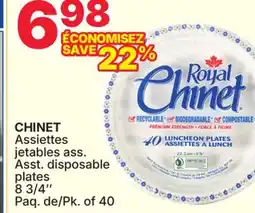 Rossy CHINET Asst. disposable plates offer