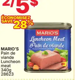 Rossy MARIO'S Pain de viande Luncheon meat offer