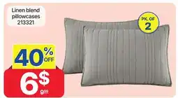 Rossy Linen blend pillowcases offer