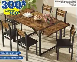 Rossy Rustic dining room set offer