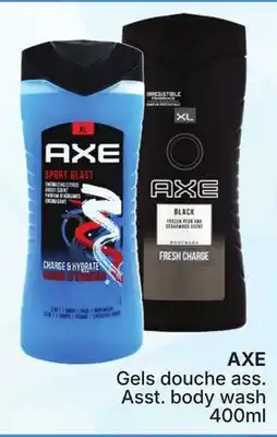 Rossy AXE Asst. body wash offer