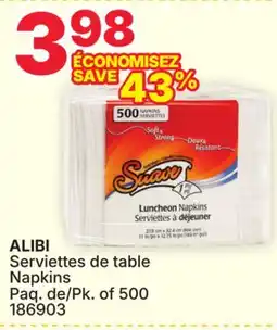 Rossy ALIBI Napkins offer