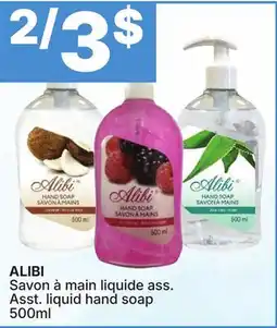 Rossy ALIBI Asst. liquid hand soap offer