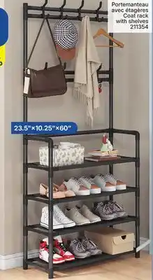 Rossy Coat rack with shelves offer