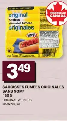 L'Intermarché SAUCISSES FUMÉES ORIGINALES | ORIGINAL WIENERS offer