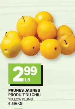 L'Intermarché PRUNES JAUNES | YELLOW PLUMS offer