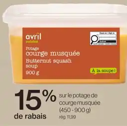 Avril Potage de courge musquée offer