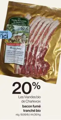 Avril Bacon fumé tranché bio offer