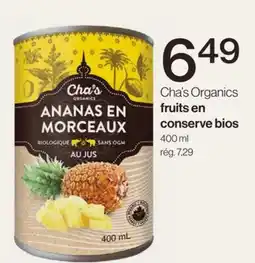 Avril Fruits en conserve bios offer