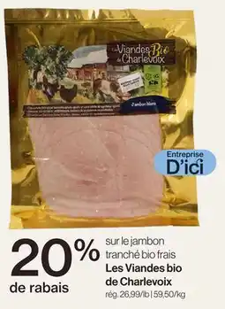 Avril jambon tranché bio frais offer