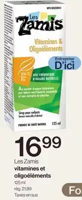 Avril Vitamines et oligoéléments offer