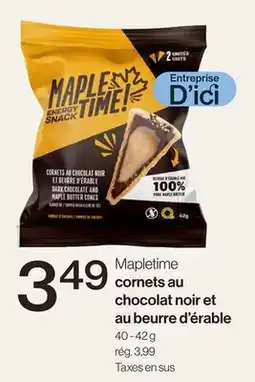 Avril Cornets au chocolat noir et au beurre d'érable offer