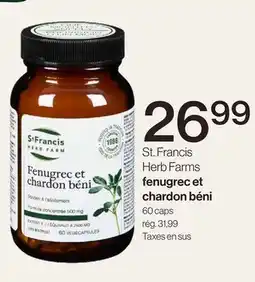 Avril Fenugrec et chardon béni offer