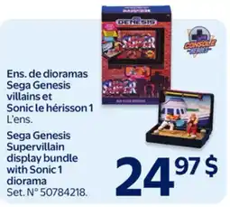 Walmart Sega Genesis Supervillain display bundle with Sonic 1 diorama offer