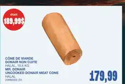Wholesale Club CÔNE DE VIANDE DONAIR NON CUITE HALAL offer
